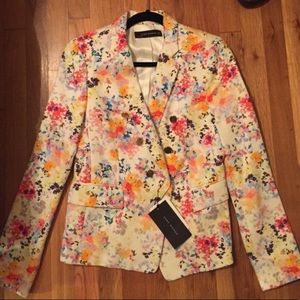 Zara floral blazer szM never worn NWT